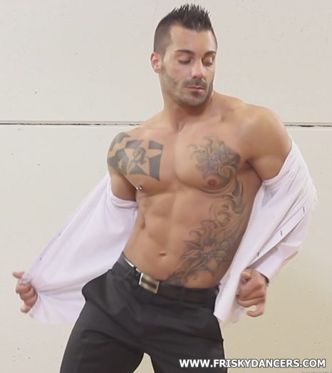 hot male stripper Adrian